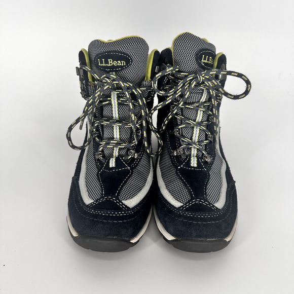 LL BEAN Women's Navy Blue Primaloft Ankle‎ Sneakers Boots Hiking Size 7 Medium - Picture 2 of 12